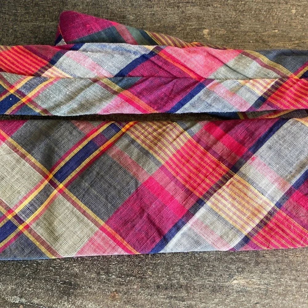 Jarvey's of Alloway Madras Plaid‎ Multicolor Men's Tie Slim Preppy
